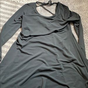 Tie back Green dress